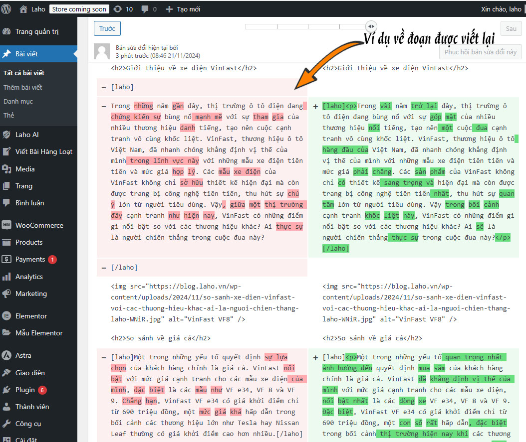 Hướng Dẫn Sử Dụng Plugin Laho AI để Audit và viết lại bài viết