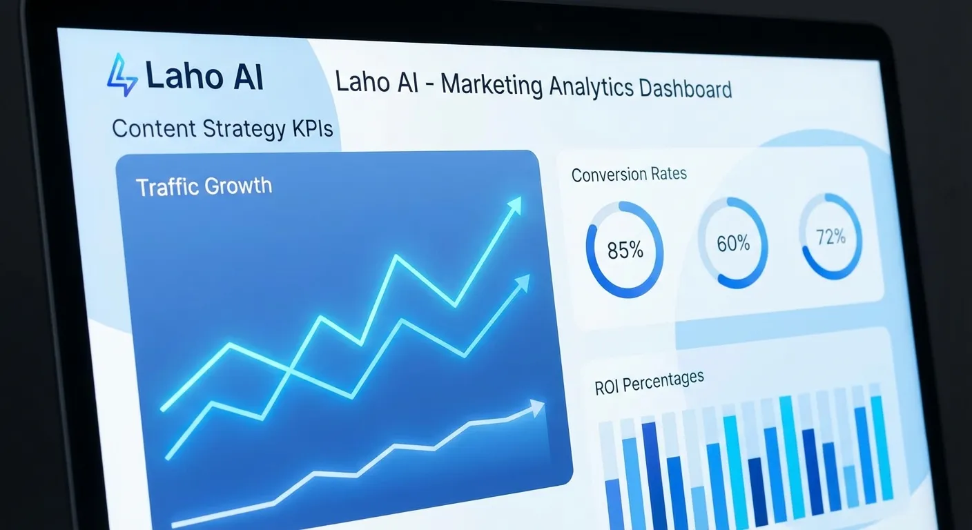 Dashboard Laho AI theo dõi KPI content marketing giúp SME tối ưu chiến lược và chi phí hiệu quả.