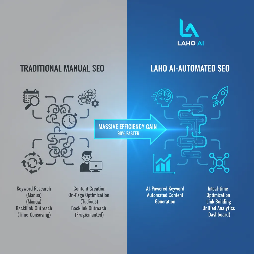 So sánh quy trình SEO truyền thống và quy trình SEO tự động hóa hiệu quả bằng Laho AI